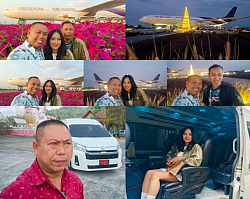 Car rental with driver. Tel. 099-676-9789. Services include taxi hire, and reservations. Sedan vans, and transportation services for airport and hotel transfers in Bangkok and other provinces. Parcel and document delivery, pet transportation, and more.